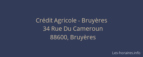 Cr&eacute;dit Agricole - Bruy&egrave;res