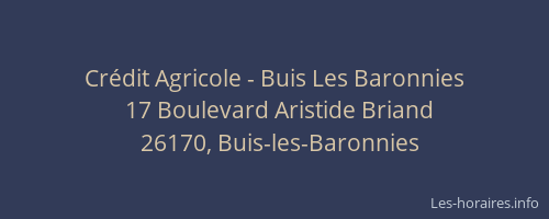 Crédit Agricole - Buis Les Baronnies