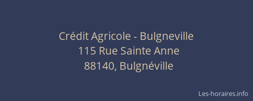 Crédit Agricole - Bulgneville