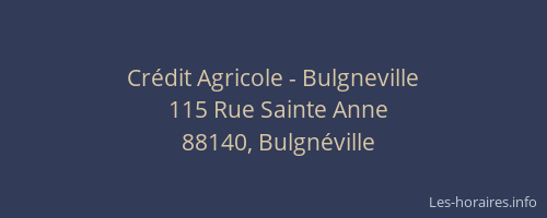 Cr&eacute;dit Agricole - Bulgneville