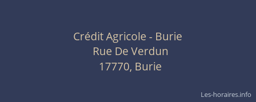 Crédit Agricole - Burie