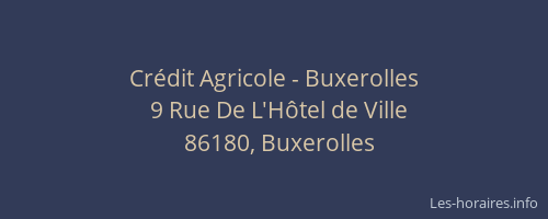 Crédit Agricole - Buxerolles
