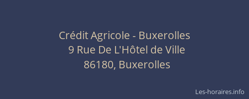 Cr&eacute;dit Agricole - Buxerolles