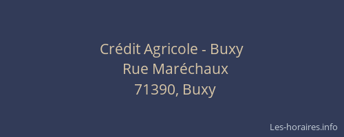 Crédit Agricole - Buxy
