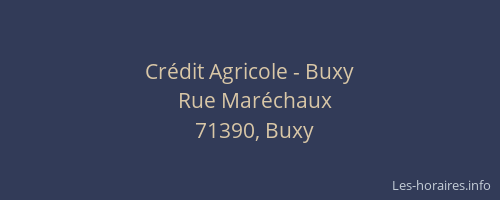 Cr&eacute;dit Agricole - Buxy