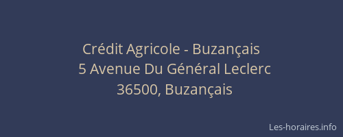 Crédit Agricole - Buzançais