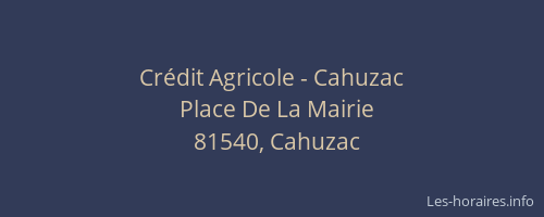 Crédit Agricole - Cahuzac