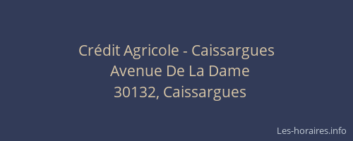 Crédit Agricole - Caissargues