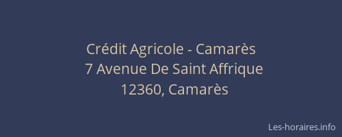 Crédit Agricole - Camarès
