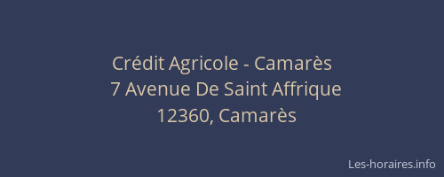 Cr&eacute;dit Agricole - Camar&egrave;s