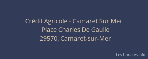 Cr&eacute;dit Agricole - Camaret Sur Mer