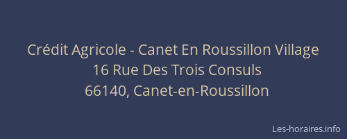 Crédit Agricole - Canet En Roussillon Village