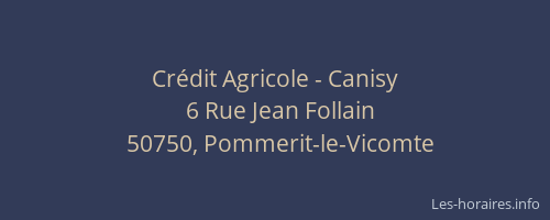 Cr&eacute;dit Agricole - Canisy
