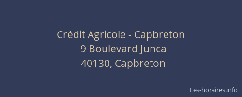 Cr&eacute;dit Agricole - Capbreton