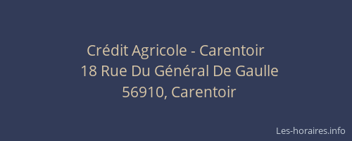 Crédit Agricole - Carentoir