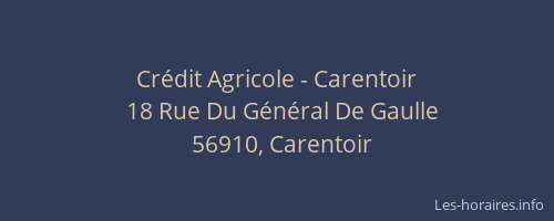 Cr&eacute;dit Agricole - Carentoir