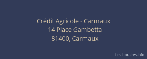 Crédit Agricole - Carmaux