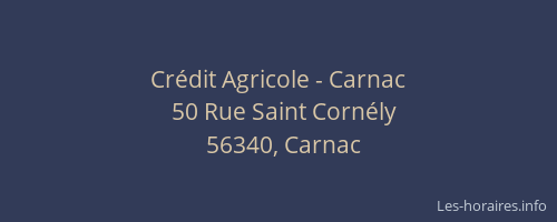 Crédit Agricole - Carnac