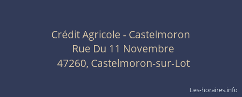 Cr&eacute;dit Agricole - Castelmoron