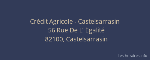 Crédit Agricole - Castelsarrasin