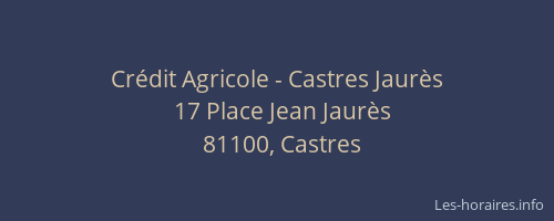 Crédit Agricole - Castres Jaurès