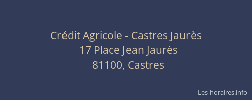 Cr&eacute;dit Agricole - Castres Jaur&egrave;s