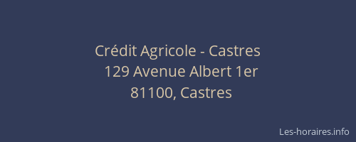Crédit Agricole - Castres