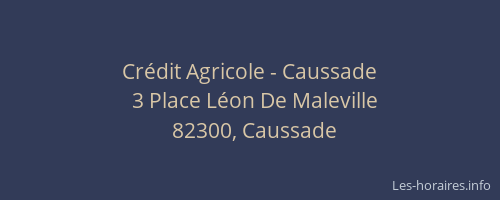 Cr&eacute;dit Agricole - Caussade