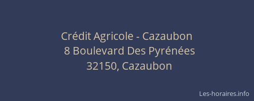 Crédit Agricole - Cazaubon