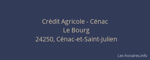 Crédit Agricole - Cénac