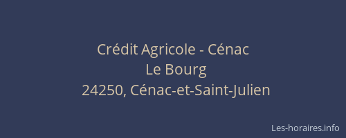 Cr&eacute;dit Agricole - C&eacute;nac