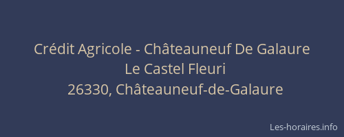 Crédit Agricole - Châteauneuf De Galaure