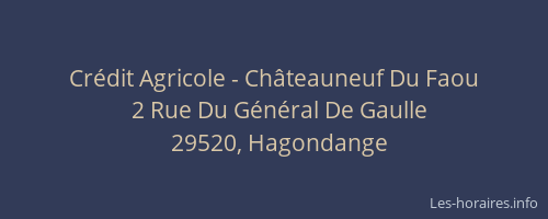 Crédit Agricole - Châteauneuf Du Faou