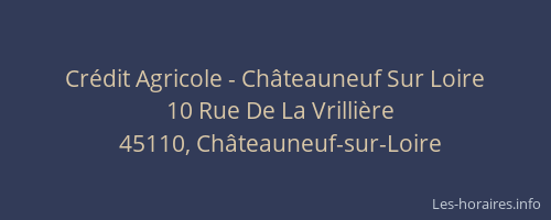 Cr&eacute;dit Agricole - Ch&acirc;teauneuf Sur Loire