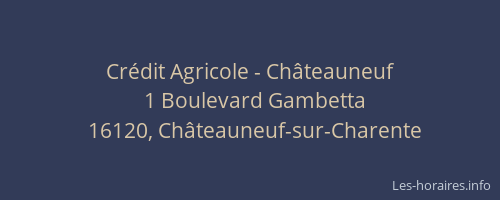 Crédit Agricole - Châteauneuf