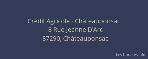 Crédit Agricole - Châteauponsac