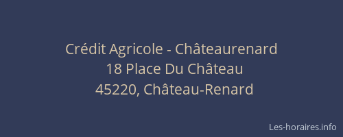 Cr&eacute;dit Agricole - Ch&acirc;teaurenard