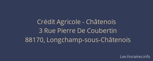 Crédit Agricole - Châtenois