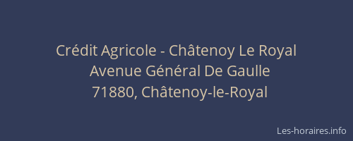 Crédit Agricole - Châtenoy Le Royal