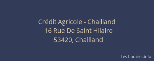 Crédit Agricole - Chailland