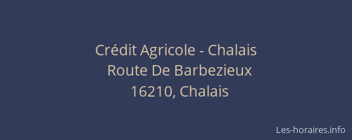 Crédit Agricole - Chalais