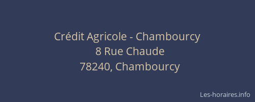 Crédit Agricole - Chambourcy
