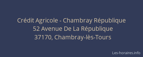 Crédit Agricole - Chambray République