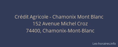 Crédit Agricole - Chamonix Mont Blanc