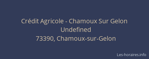 Cr&eacute;dit Agricole - Chamoux Sur Gelon