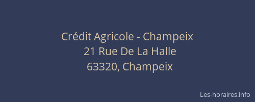 Crédit Agricole - Champeix