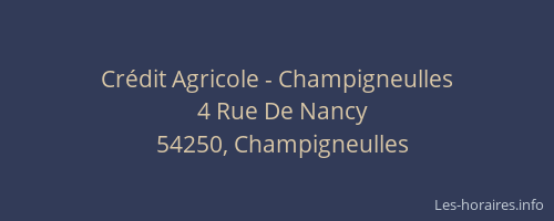 Crédit Agricole - Champigneulles