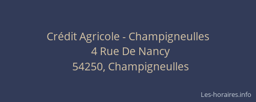 Cr&eacute;dit Agricole - Champigneulles