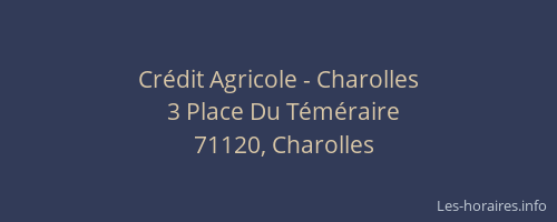 Cr&eacute;dit Agricole - Charolles