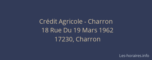 Cr&eacute;dit Agricole - Charron